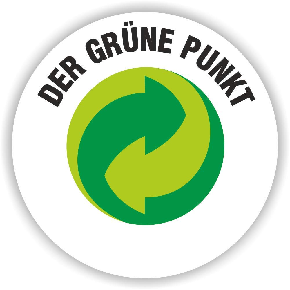 Donau Premium Wide Folder Pack of 10/DIN A4/7.5 cm/10 Pieces/White/Plastic Cover PP/Carton Paper Slot Folder Office Folder File Ring Binder/Green Dot - 3975001PL-09