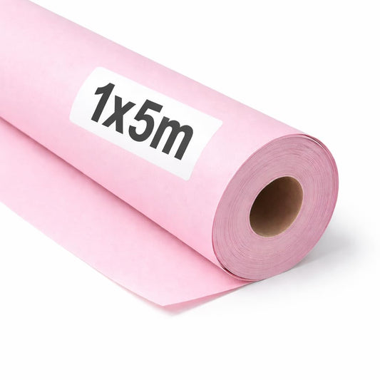 OFITURIA Kraft Paper Pink Pastel - Roll 1 × 5 m - 6 Rolls - Wrapping Paper and Packaging Paper - Craft Paper for DIY, Decoration and Sewing Patterns - Tear-Resistant and Easy to Cut - COM620-parent2