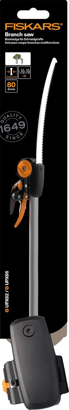 Fiskars tree saw for bypass cutting giraffe UPX82 and UPX86, hardened steel, length: 46 cm, black/silver, 1023633