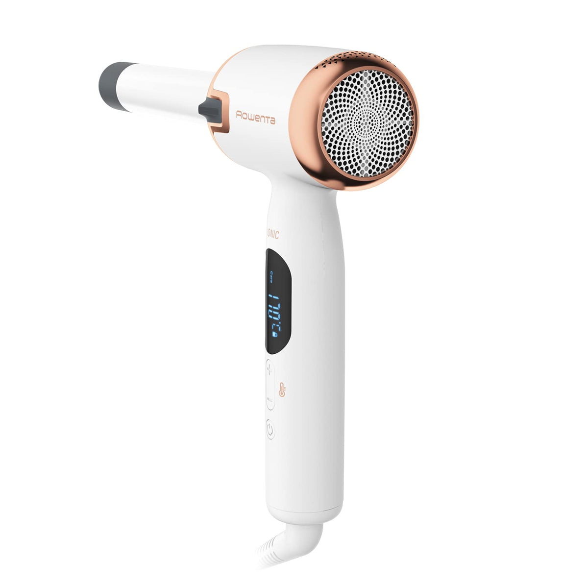 Rowenta CF4310 Ultimate Experience Air Care Curling Iron | new L-shape | gentle airflow | 8 temperature settings from 130°C to 200°C | heats up in 30 seconds | White/Copper | 1 piece (single pack)