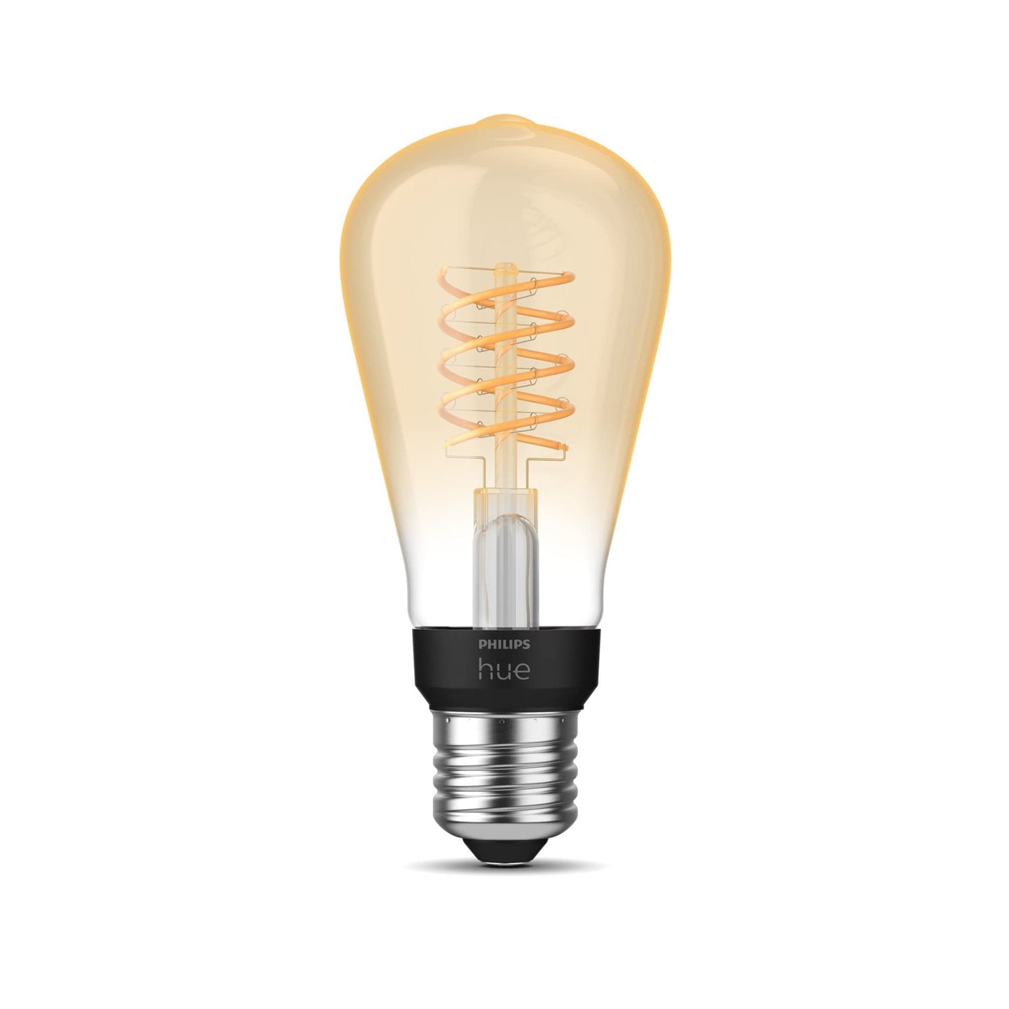 Philips Hue White Filament E27 Small Edison lamp, 7.2W, dimmable, warm white light, controllable via app, compatible with Amazon Alexa (Echo, Echo Dot), pack of 1 - 929003051701