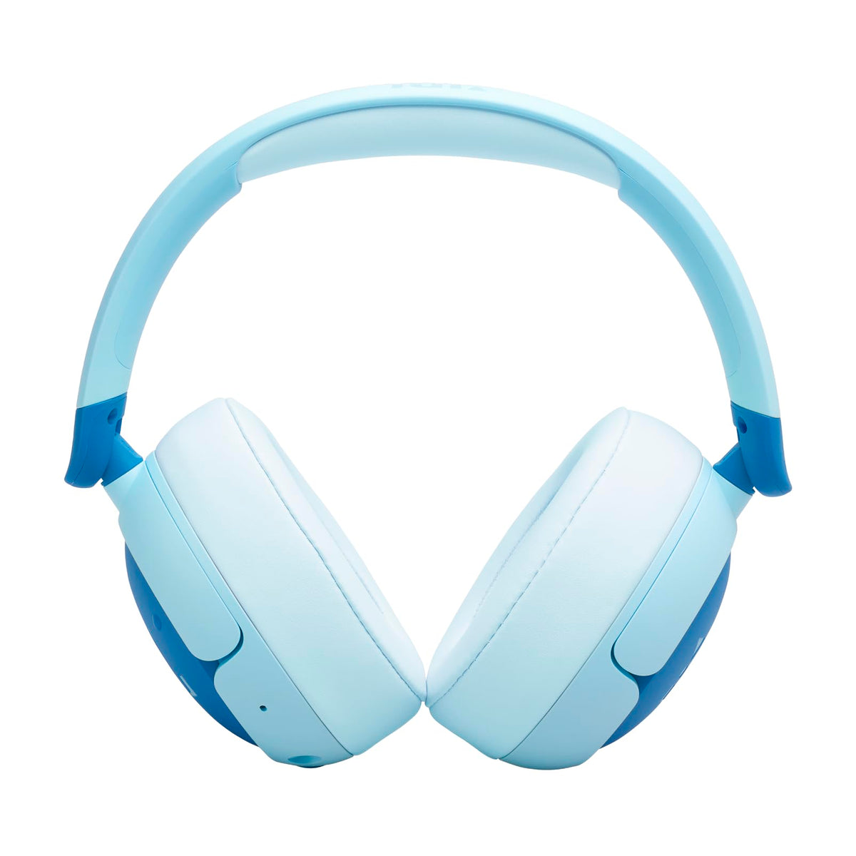 JBL Junior 470 NC, Wireless Over-Ear Bluetooth Headphones with Active Noise Cancelling for Kids, Microphone, 50 hours Playback, JBL Safe Sound, Low Volume, Easy Operation, and Stickers, Blue - JBLJR470NCBLU