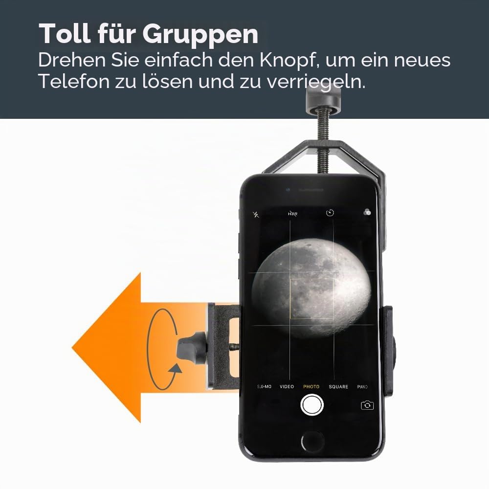 Celestron 81037 Universal Digiscoping and Astroimaging Smartphone Adapter DX Kit with Bluetooth Remote - Connects Your Smartphone Camera to an Eyepiece to Capture Images and Video, Black