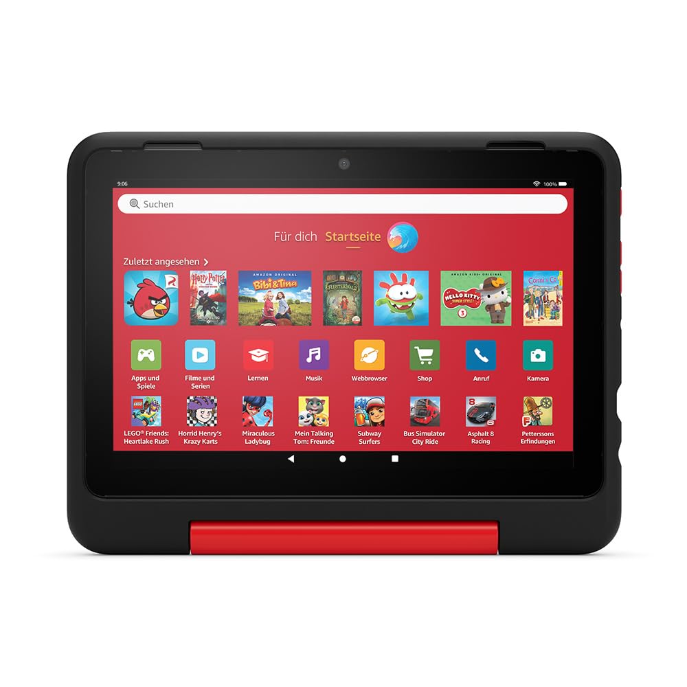 Amazon's new child-friendly case for the Fire HD 8 tablet (only suitable for 12th generation tablets), Marvel Avengers design - 53-036069
