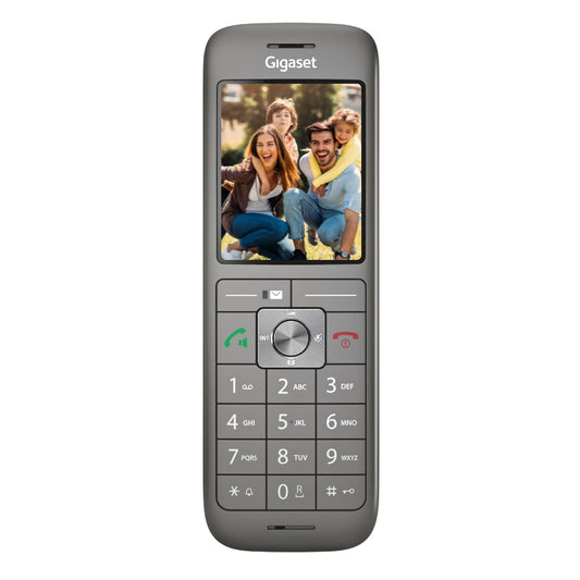 Gigaset CL660HX - design DECT handset with charging cradle - Fritzbox compatible - high-quality cordless telephone for router and DECT base, anthracite metallic [German version] [Without base]