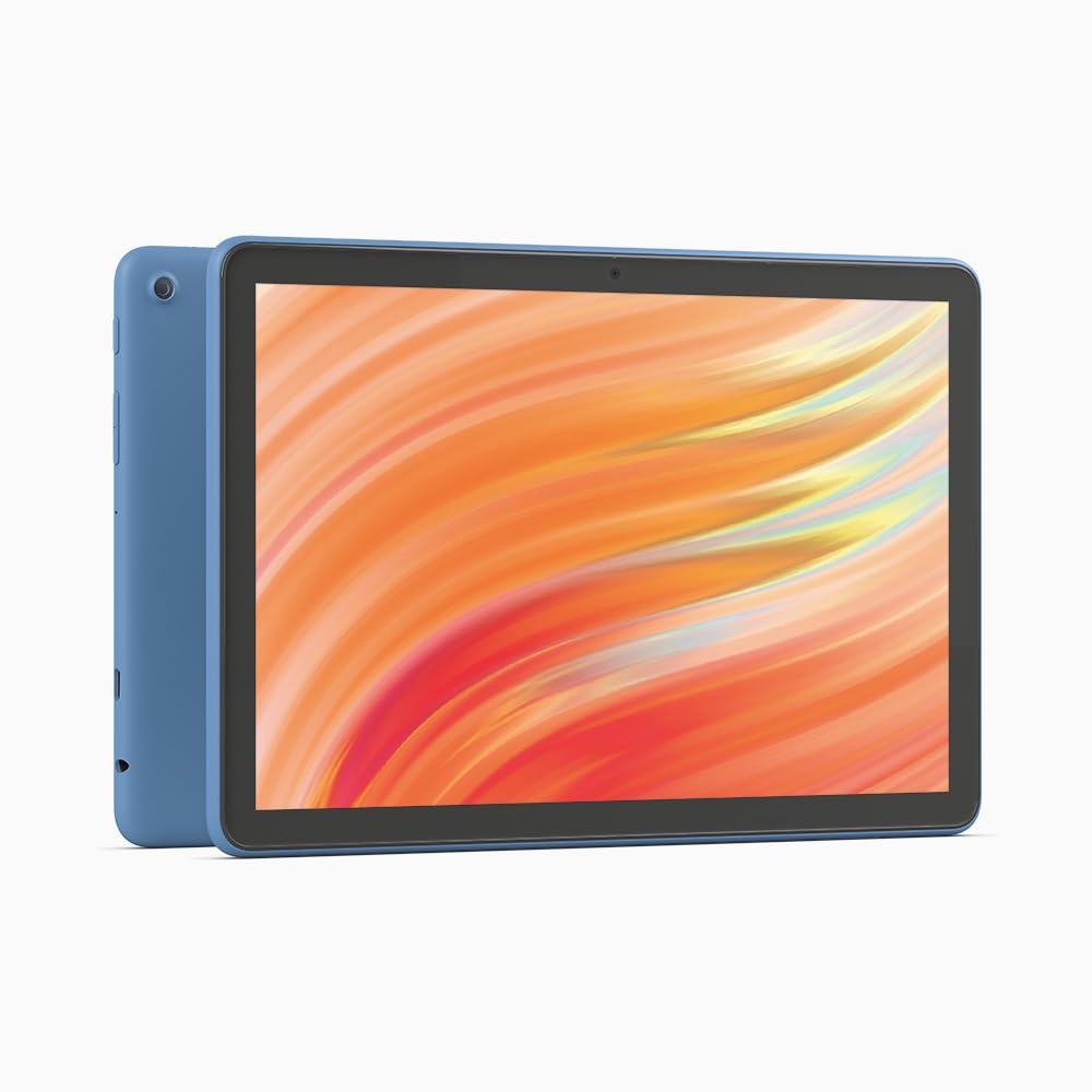 Certified and refurbished Fire HD 10 tablet 2023, brilliant 10.1-inch full HD display, octa-core processor, 3 GB RAM, up to 13h battery life, 32 GB, blue, with advertising - TG425K