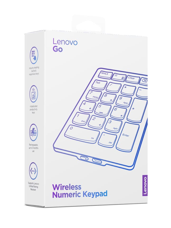 Lenovo Go Wireless Numeric Keypad, gray - GY41C33979