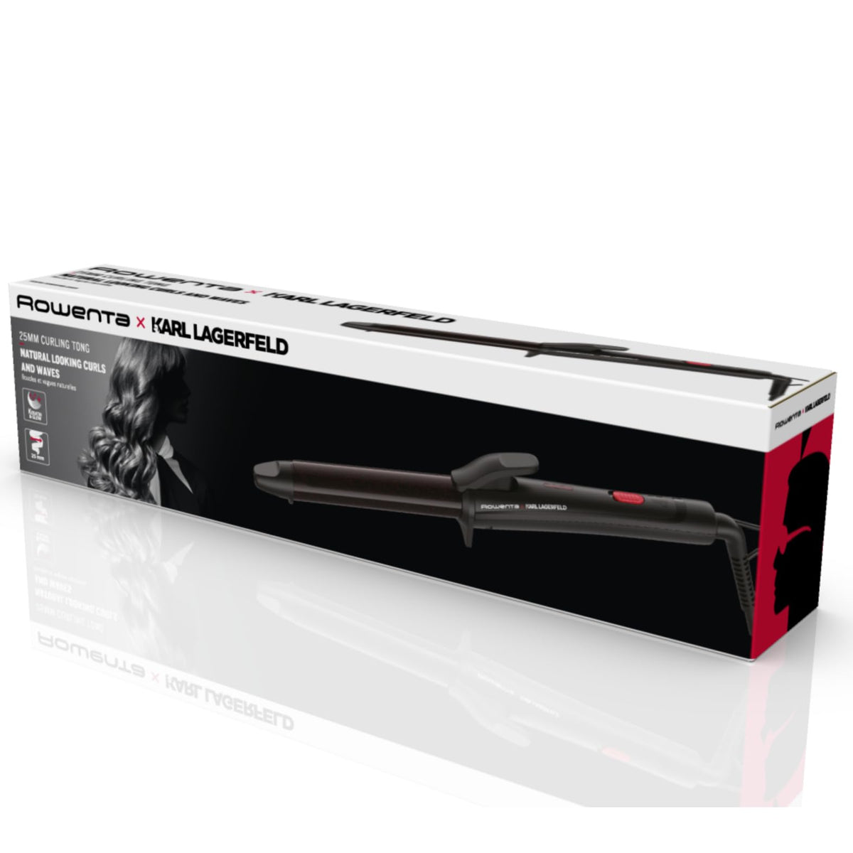 Rowenta x Karl Lagerfeld Lockenstab 25 mm, încălzire rapidă CF321L