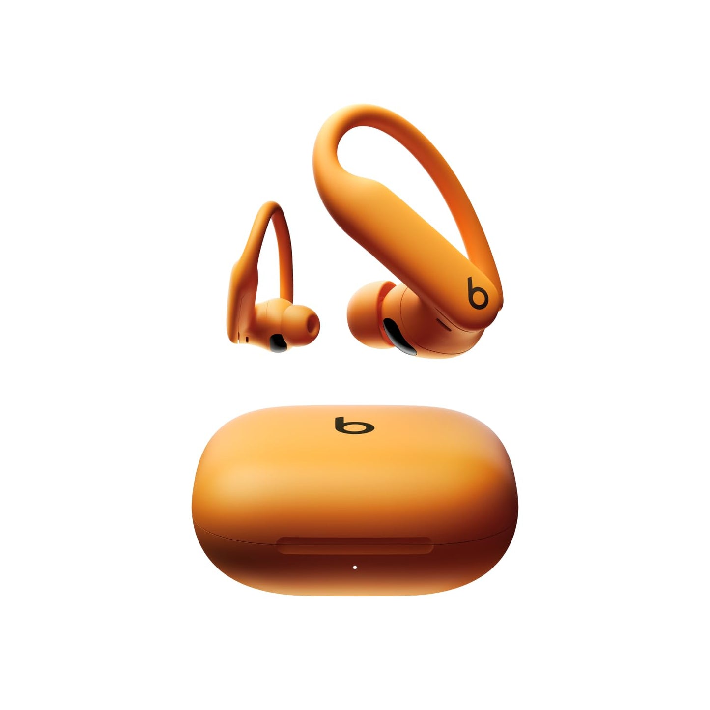 Beats Powerbeats Pro 2 wireless in-ear headphones with Bluetooth - active noise cancellation, heart rate measurement, IPX4, up to 45H with charging case, compatible with Apple & Android - bright orange - MX743ZM/A