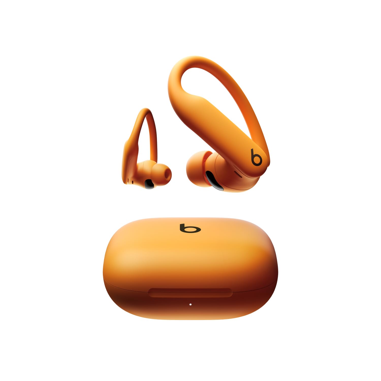 Beats Powerbeats Pro 2 wireless in-ear headphones with Bluetooth - active noise cancellation, heart rate measurement, IPX4, up to 45H with charging case, compatible with Apple & Android - bright orange - MX743ZM/A