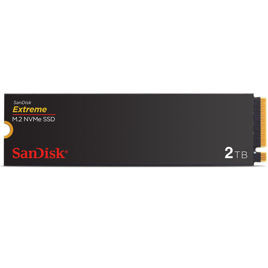 SanDisk Extreme M.2 NVMe SSD 2 TB (Internal SSD, PCIe Gen 4.0, up to 5,150 MB/s, nCache technology, 5 year warranty) - SDSSDX3N-2T00-G26