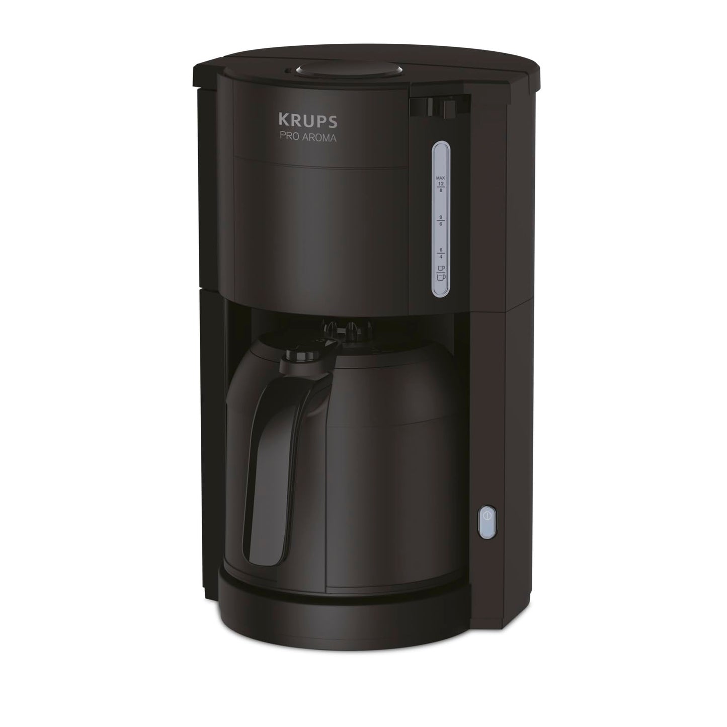 Krups Pro Aroma KM303810| Filter coffee machine 1 liter capacity | with thermos | 800 watts | for 10-15 cups of coffee | black