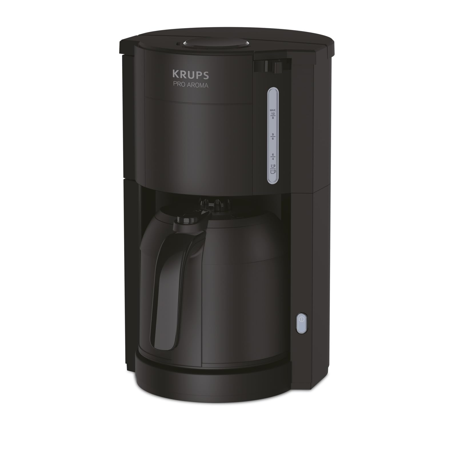 Krups Pro Aroma KM303810| Filter coffee machine 1 liter capacity | with thermos | 800 watts | for 10-15 cups of coffee | black