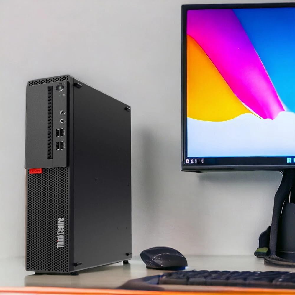 Lenovo ThinkCentre M710s SFF Desktop Computer PC, Intel Core i5-7400, 8 GB RAM, 256 GB SSD, WiFi, Bluetooth, US QWERTY Keyboard, Windows 11 Pro (Refurbished)