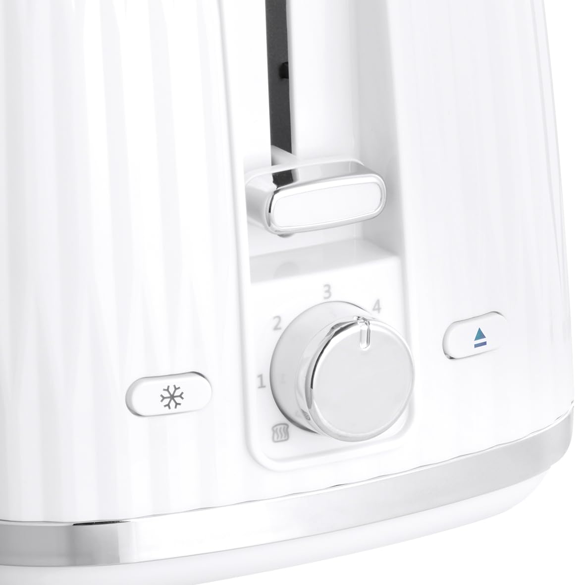 Russell Hobbs Toaster Eden White, 2-Slice, 6 Browning Levels, 27370-56