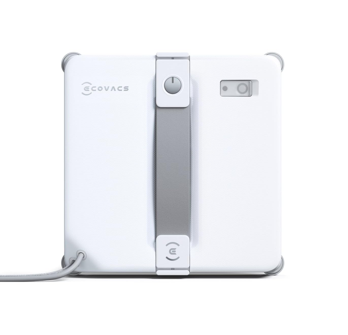 ECOVACS WINBOT Mini 2 window cleaning robot with corner brushes & ultrasonic atomization, ultra slim & light for narrow windows, smart navigation, 6 app modes, 10-level security system