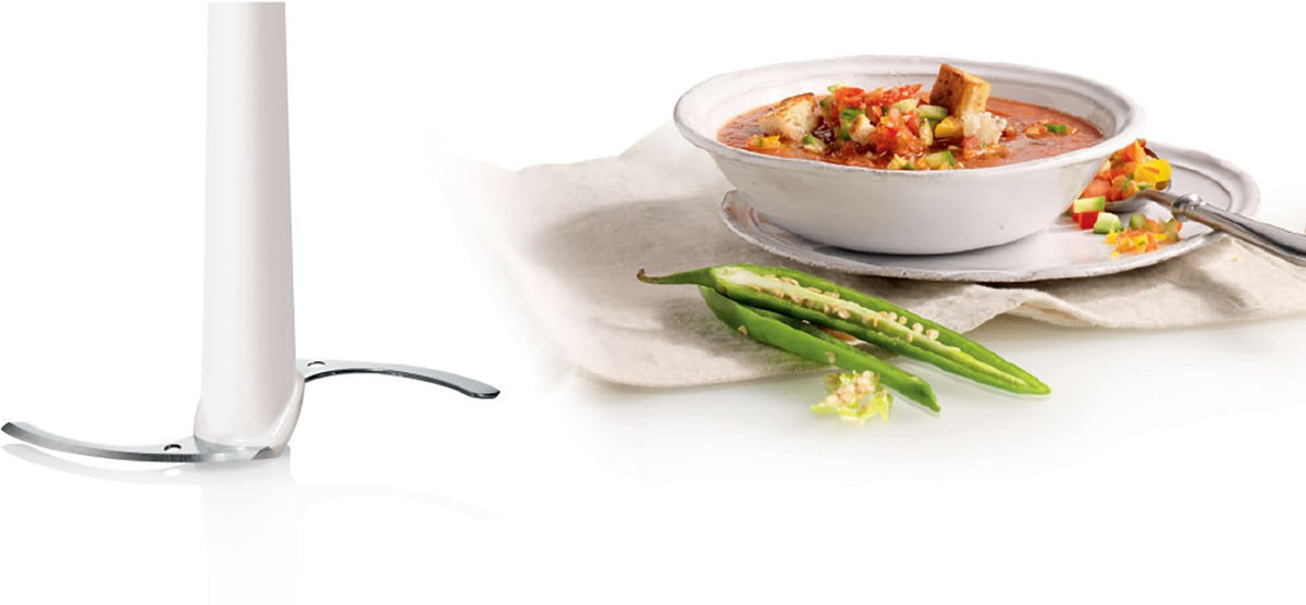 Bosch Universal Chopper, electric, fast, stainless steel blades, 800 ml container, disc for whipping cream, red, 400 W, MMR08R2