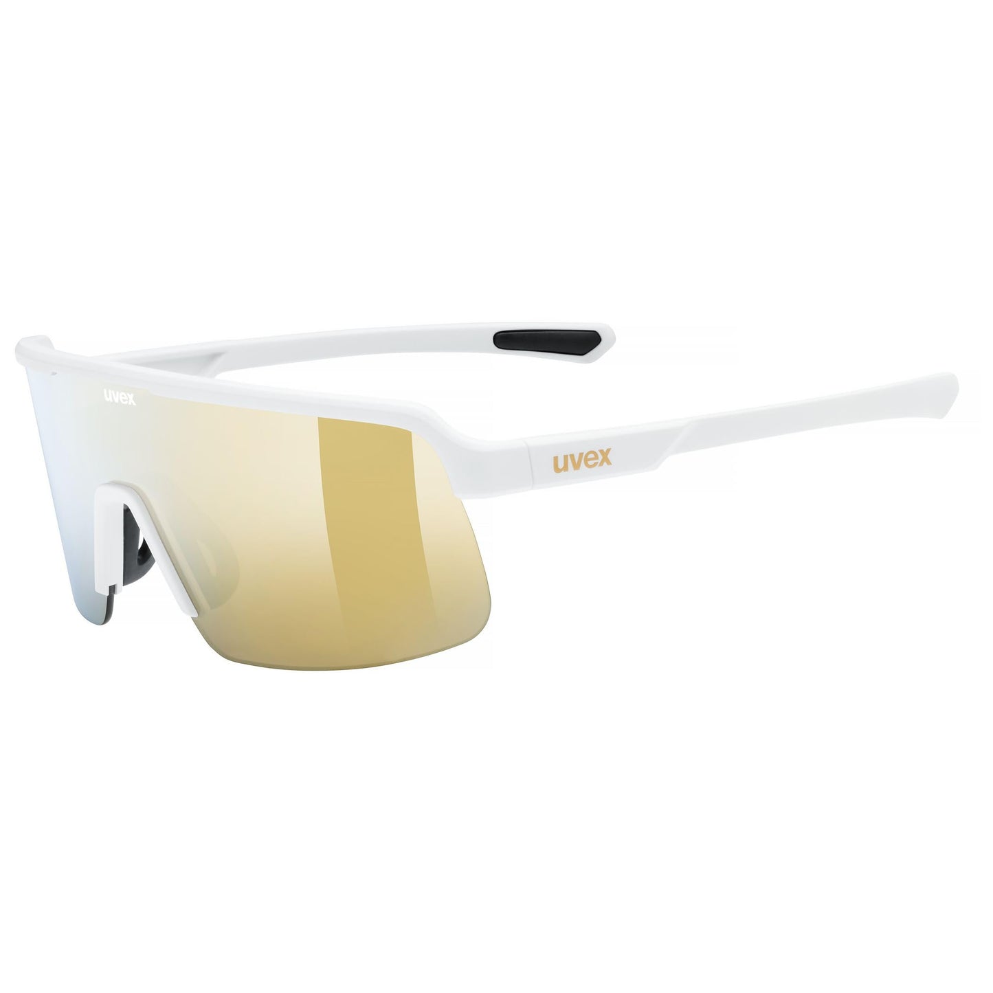Uvex dyrt sports glasses, white matt/gold mirror, one size - S533095