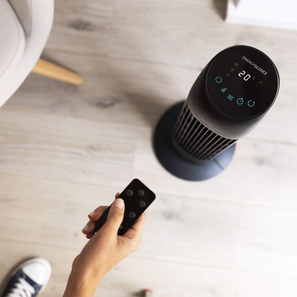 Cecotec tower fan with remote control and timer EnergySilence 8050 SkyLine Smart. 45W, Altra 33", copper motor, 3 speeds, oscillation, LED display - 05971