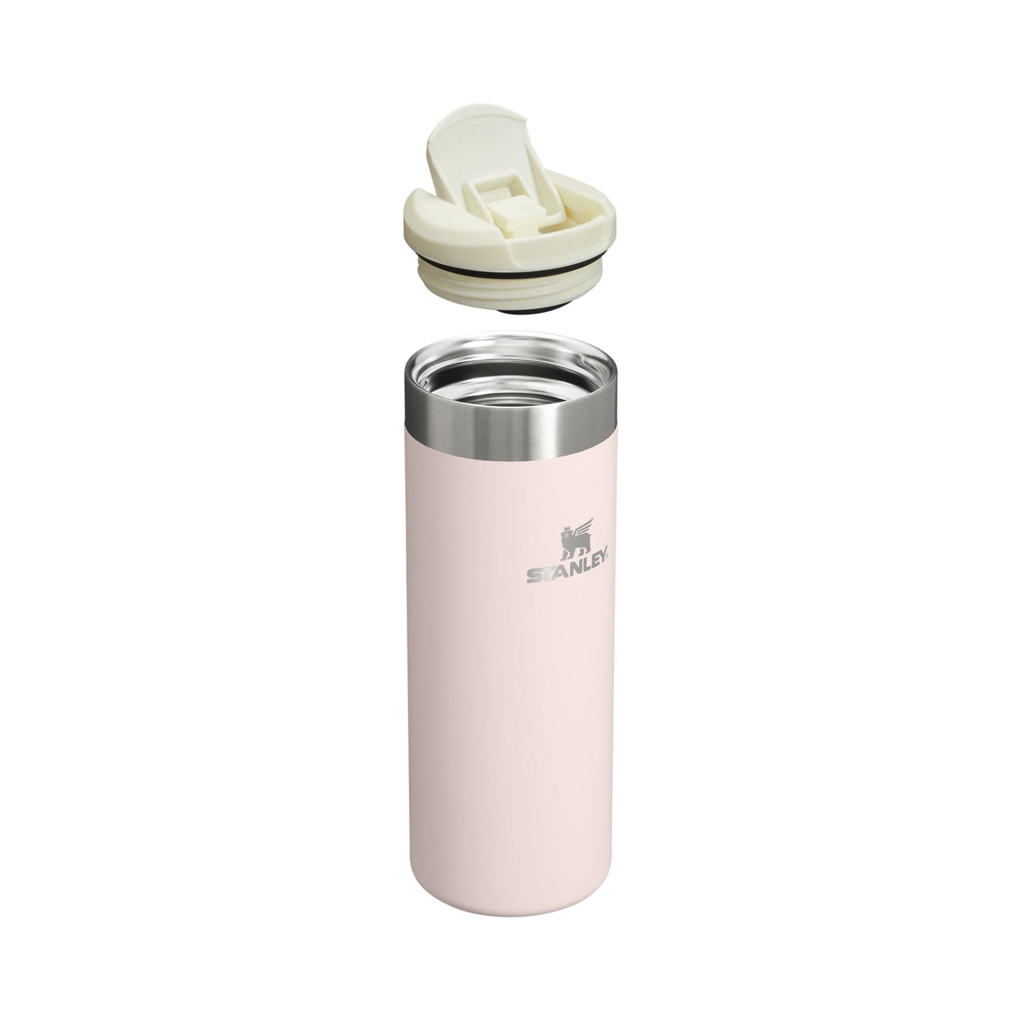 Stanley 1913 Aerolight Transit Thermo Mug 0.47L - Keeps Hot for 6 Hours - Dishwasher Safe - Coffee Mug To Go Leak-Proof - Compatible with Common Car Drink Holders - Thermos Flask - Rose - 100000107946