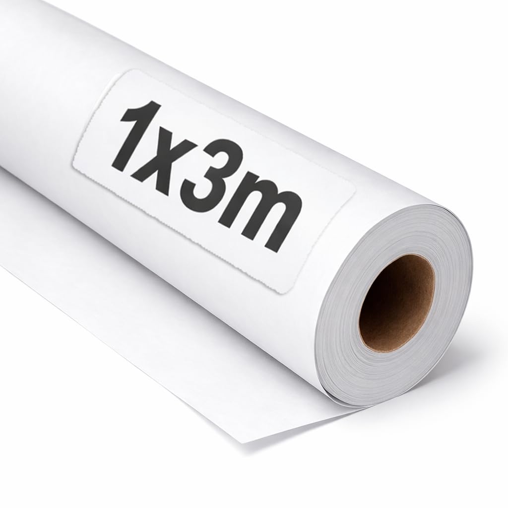 OFITURIA Kraft Paper White - Roll 1 × 3 m - 6 Rolls - Packaging Paper and Wrapping Paper - Craft Paper for DIY, Decoration and Sewing Patterns - Tear-Resistant and Easy to Cut - COM620-parent2
