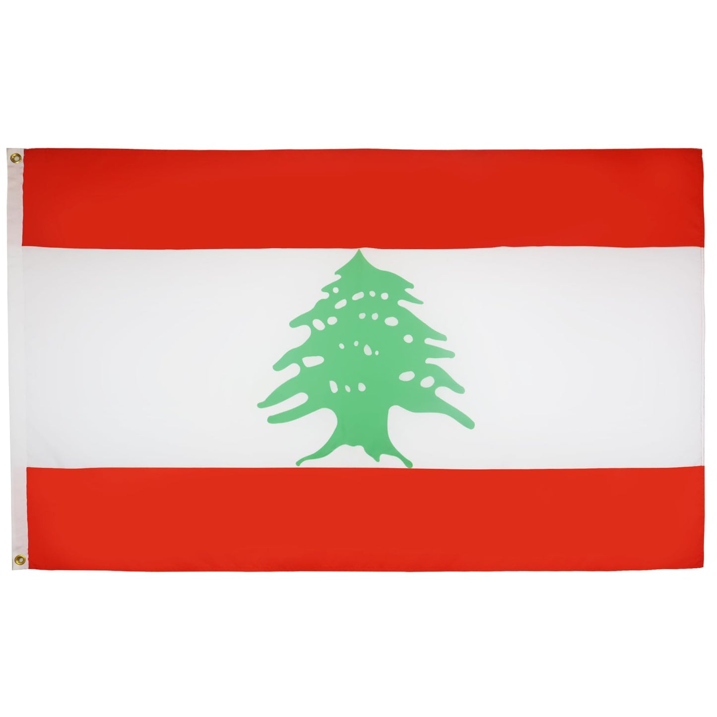 AZ FLAG - Lebanon Flag - 250x150 cm - Lebanese Large Flag 100% Polyester with Brass Eyelets - 300g - K_117