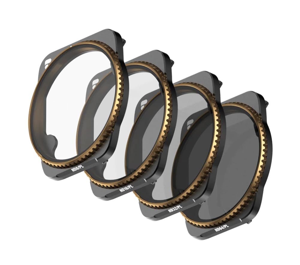 PolarPro - DJI Air 3 Vivid Collection (ND8/PL, ND16/PL, ND32/PL, ND64/PL) - Neutral Density Filter Set for DJI Air 3 - AR3-VIVID