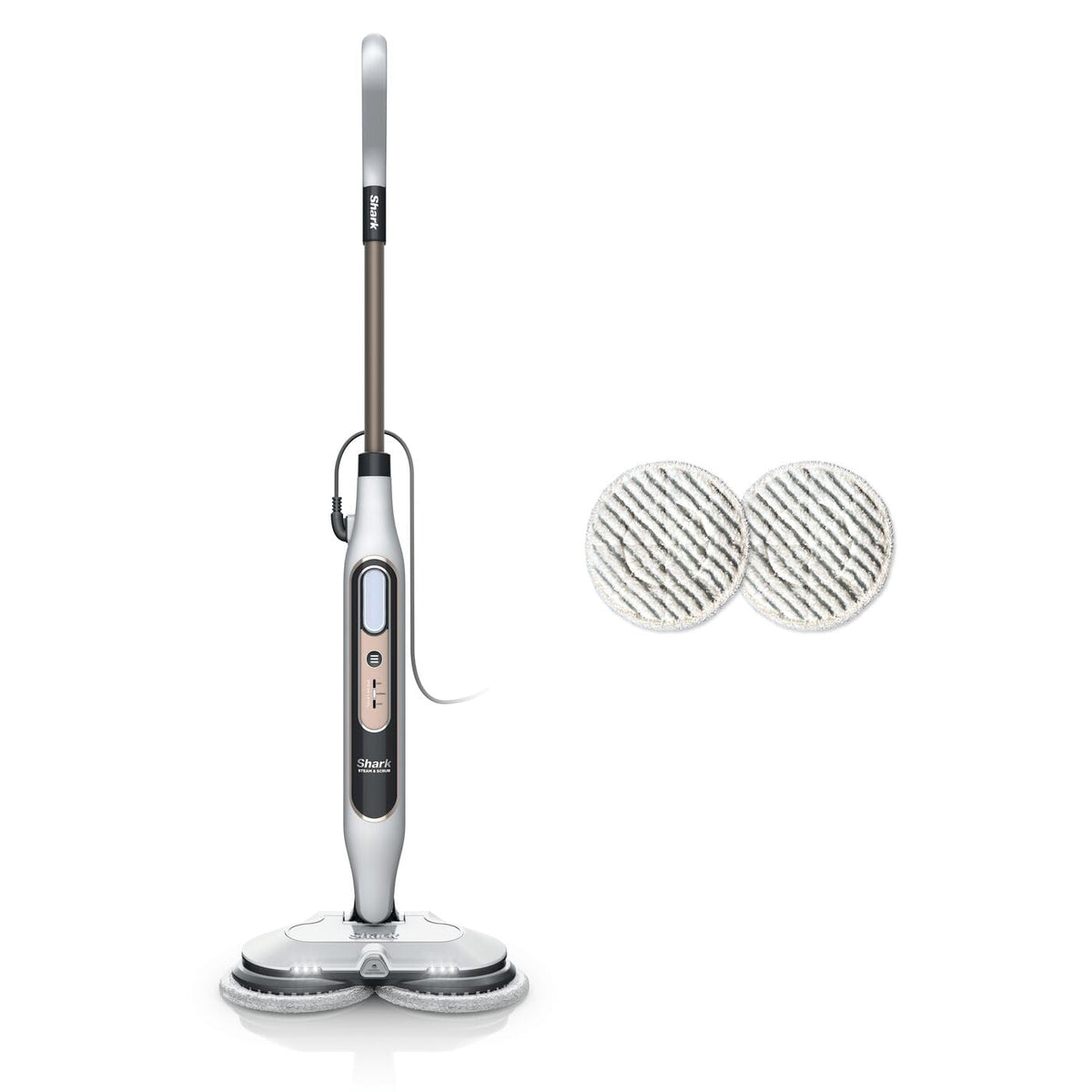 Shark Mop cu aburi, mop cu aburi automat cu Steam Blaster, S8201EU, Alb / Gri