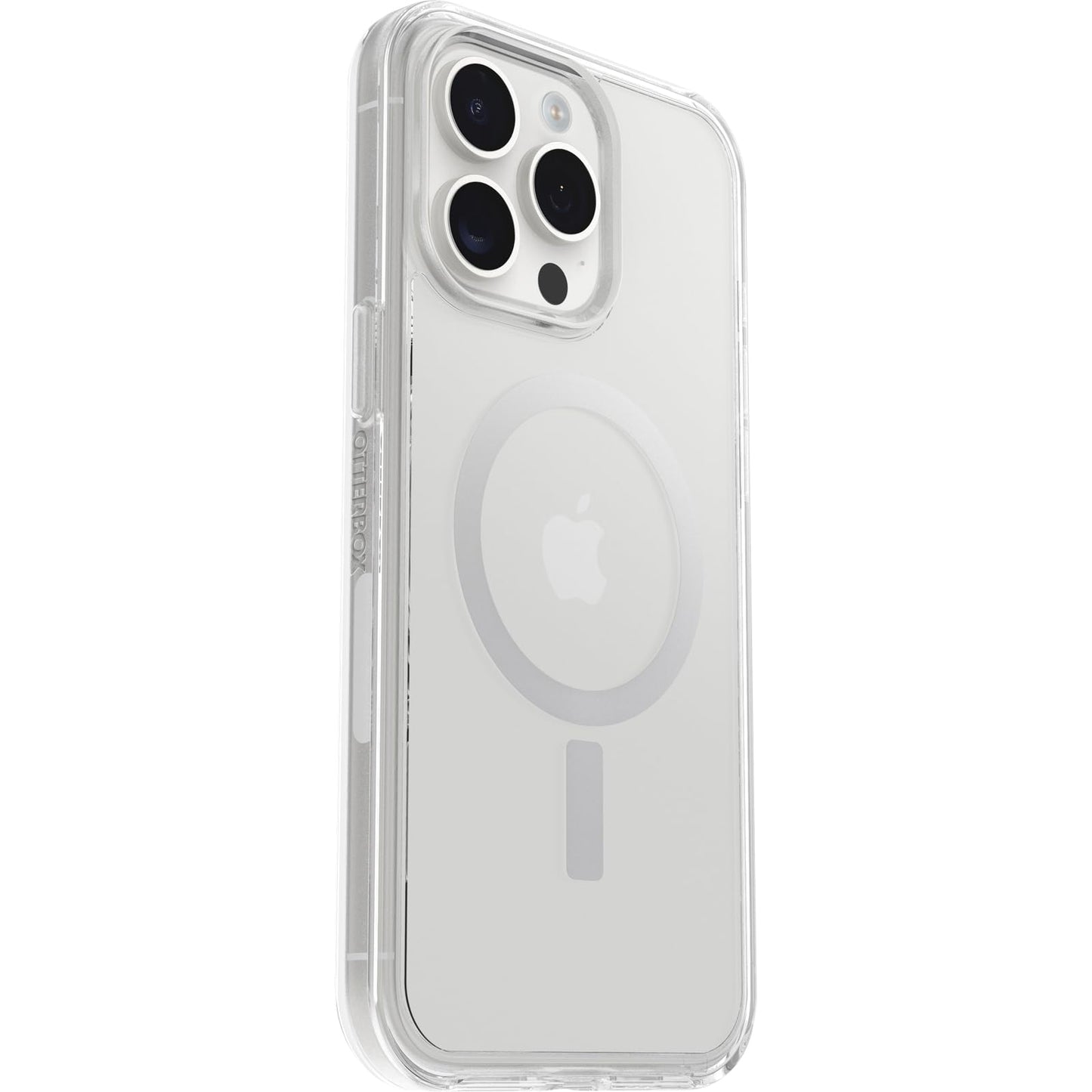 OtterBox Symmetry Clear for MagSafe Transparent Case for iPhone 15 Pro Max, Shockproof Drop Proof Protective Case, 3X Military Grade Tested, Transparent - 77-93081