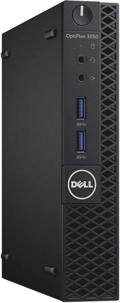 Dell Optiplex 3050 Mini Desktop Computer, Intel Core i3-7100, 8GB RAM, 256GB SSD, WiFi, Bluetooth, US QWERTY Keyboard, Windows 11 Pro (Refurbished)