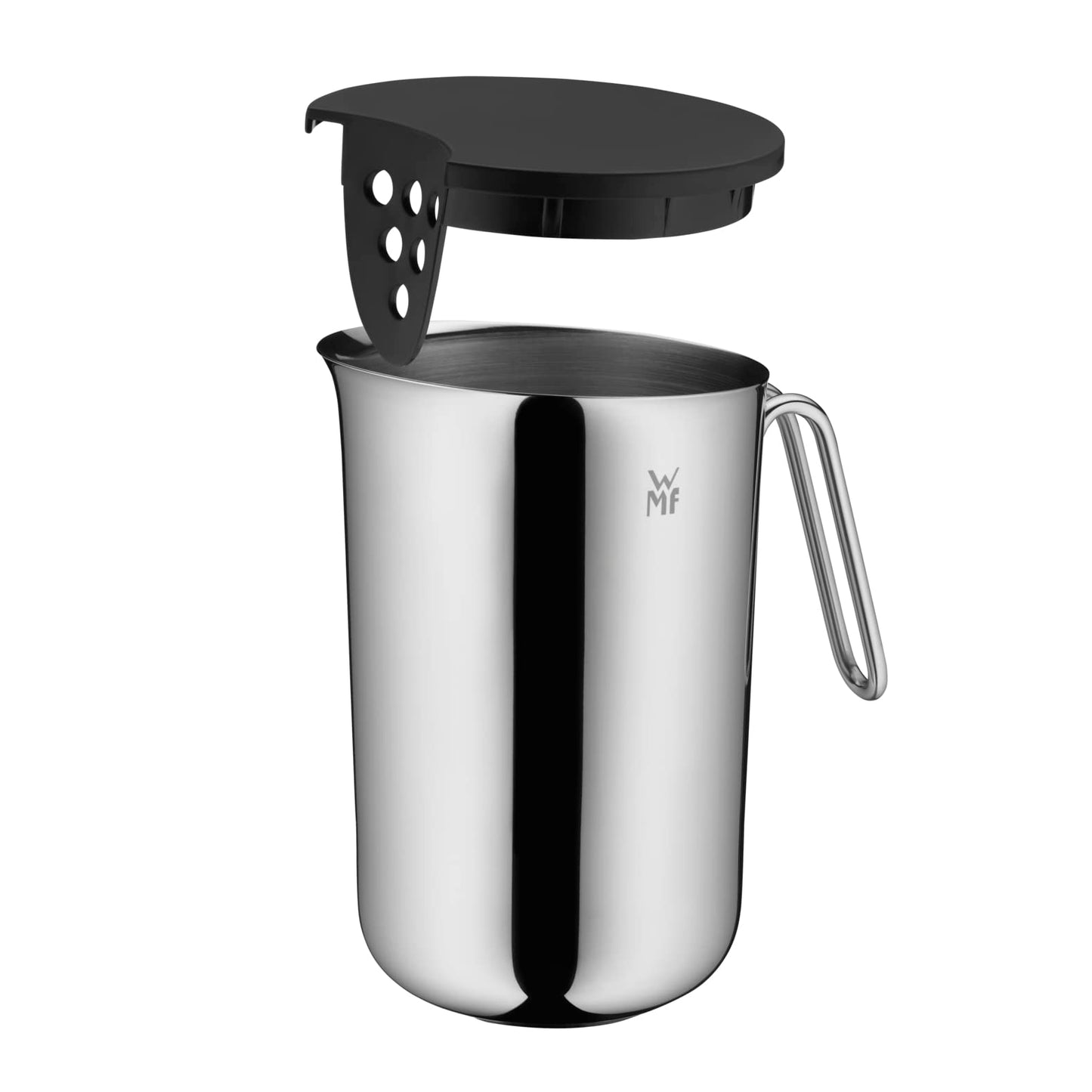 WMF Function Bowls mixing bowl 1.5l, mixing bowl with handle, polished Cromargan stainless steel, stainless steel measuring cup, internal scaling, dishwasher safe - 0645676030