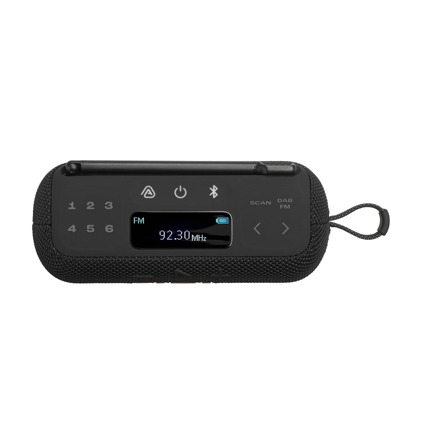 JBL Tuner 3 Portable DAB/DAB+/FM Bluetooth radio with 6 stations, up to 15 hours playback, IP68 waterproof and dustproof, Auracast multi-cast connection, compatible with JBL Portable App, black - JBLTUNER3BLK