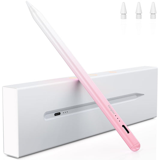 Pen for iPad 2018-2026, 2X Fast Charge Palm Rejection-Gradient Purple - V