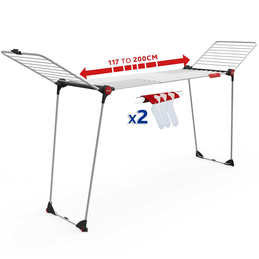 Vileda Infinity Flex Plus clothes airer, extendable, 30m XXL linen - 4023103238602