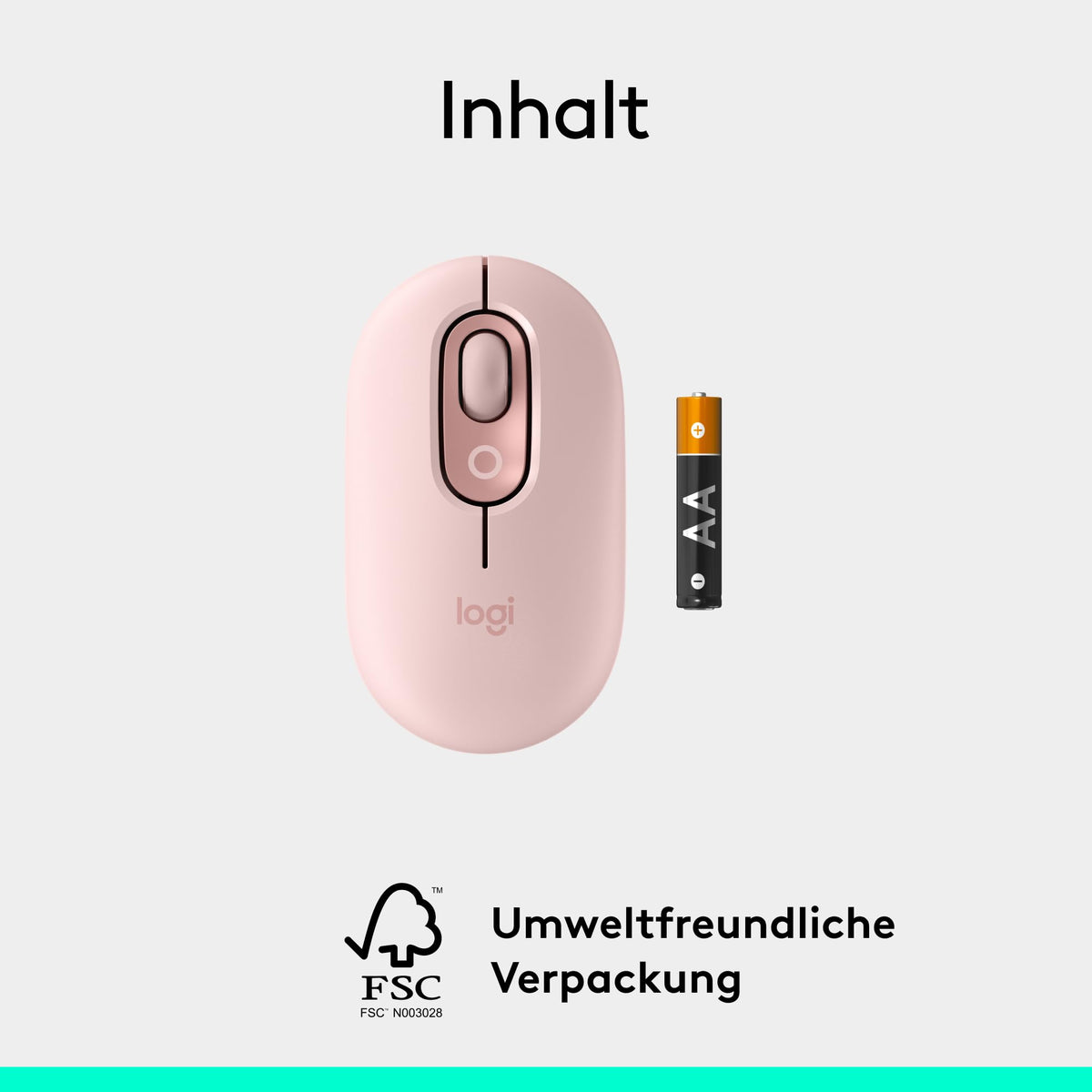 Logitech POP Mouse, mouse Bluetooth compactă și mobilă fără fir - 910-007413