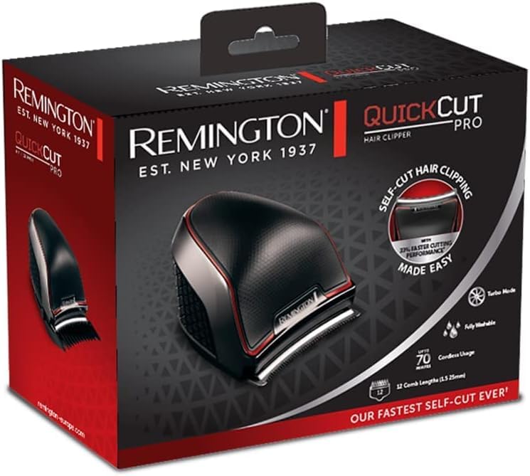 Remington Hair Clipper DIY, Matte Black, Mains and Battery Operation - HC4300