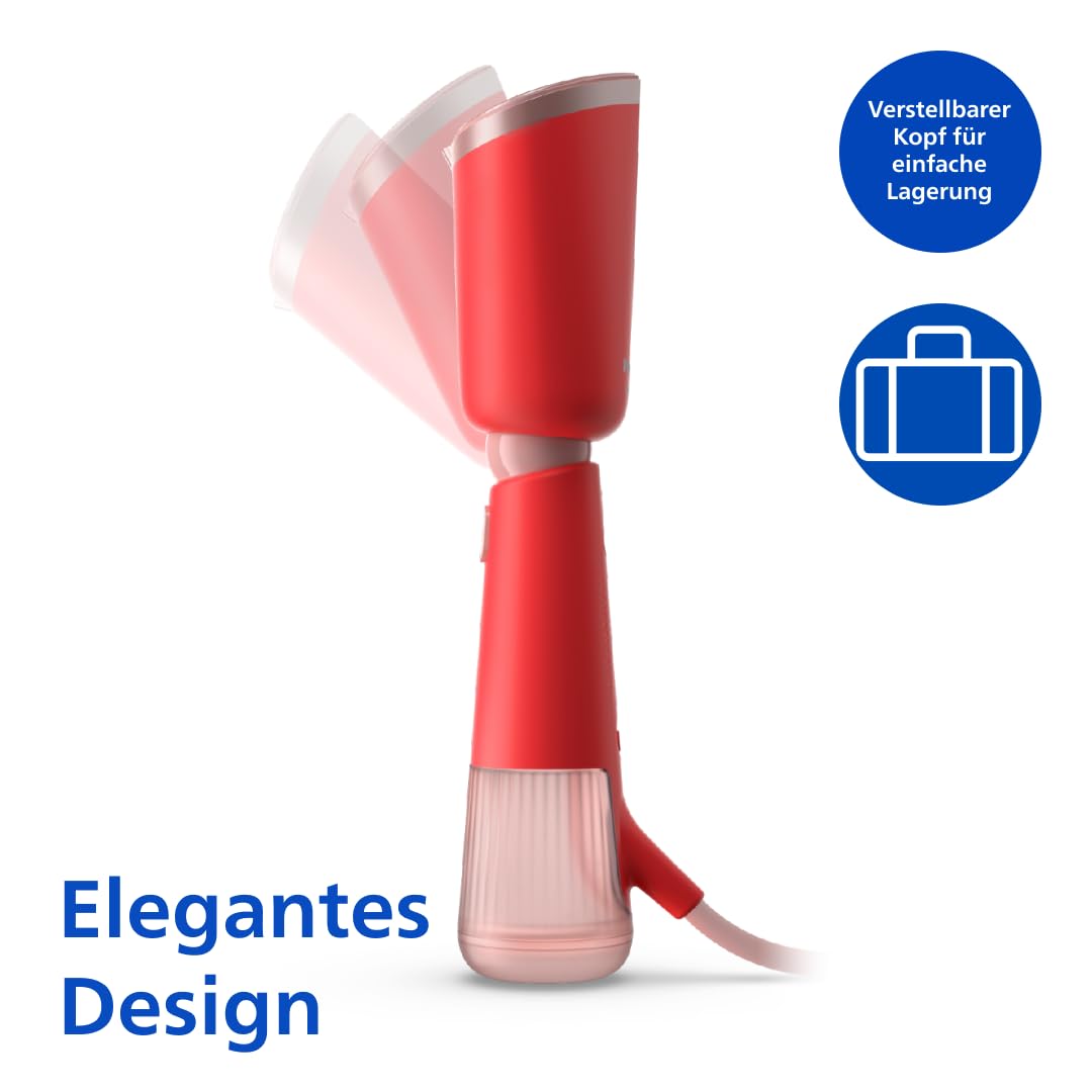 Philips Steamer 5000 Series, Red, 1400 W - STH5020/40