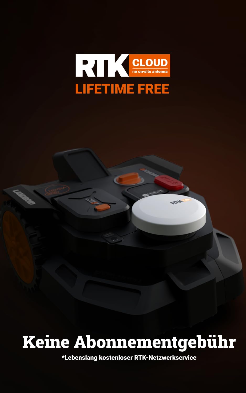 Worx Vision Cloud WR304E, robot de tăiere 2WD fără cablu de limitare, 400 m²