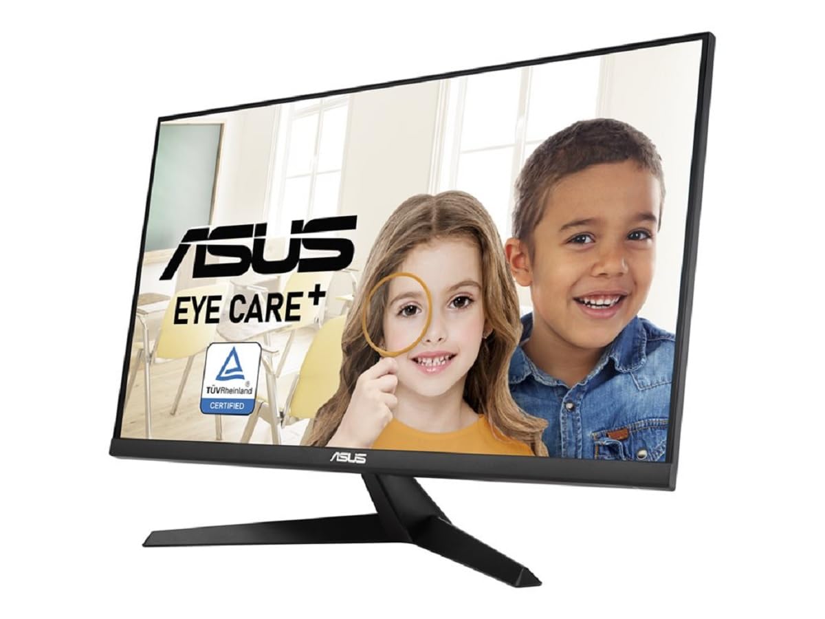 ASUS Eye Care VY27UQ - 27 inch 4K UHD monitor - 60 Hz, 5ms GtG, AdaptiveSync, HDR-10, Eye Care Plus technology, 10-bit IPS panel, Vesa 100x100, 16:9, 3840x2160, DisplayPort, HDMI, speaker - 90LM09U3-B01170