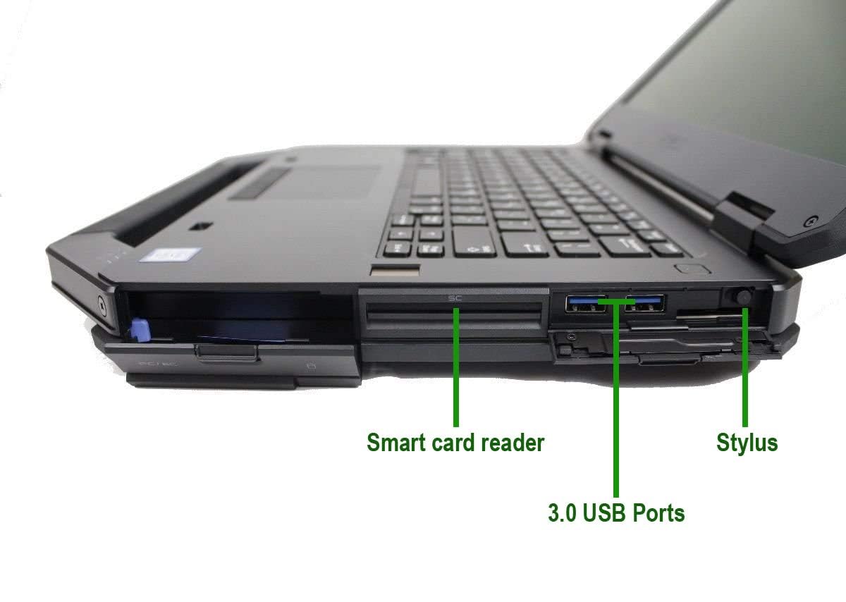 Dell Latitude 5414 Rugged Touchscreen Laptop, 14-inch FHD (1920x1080), Intel Core i5-6300U, 16 GB RAM, 256 GB SSD, QWERTY keyboard, Windows 11 Pro (Refurbished)