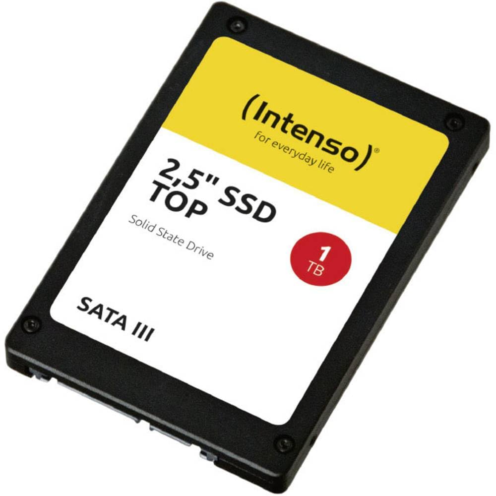 Intenso Internal 2.5" SSD SATA III Top, 1TB, 550MB/Seconds, Black, Solid State Drive - 3812460