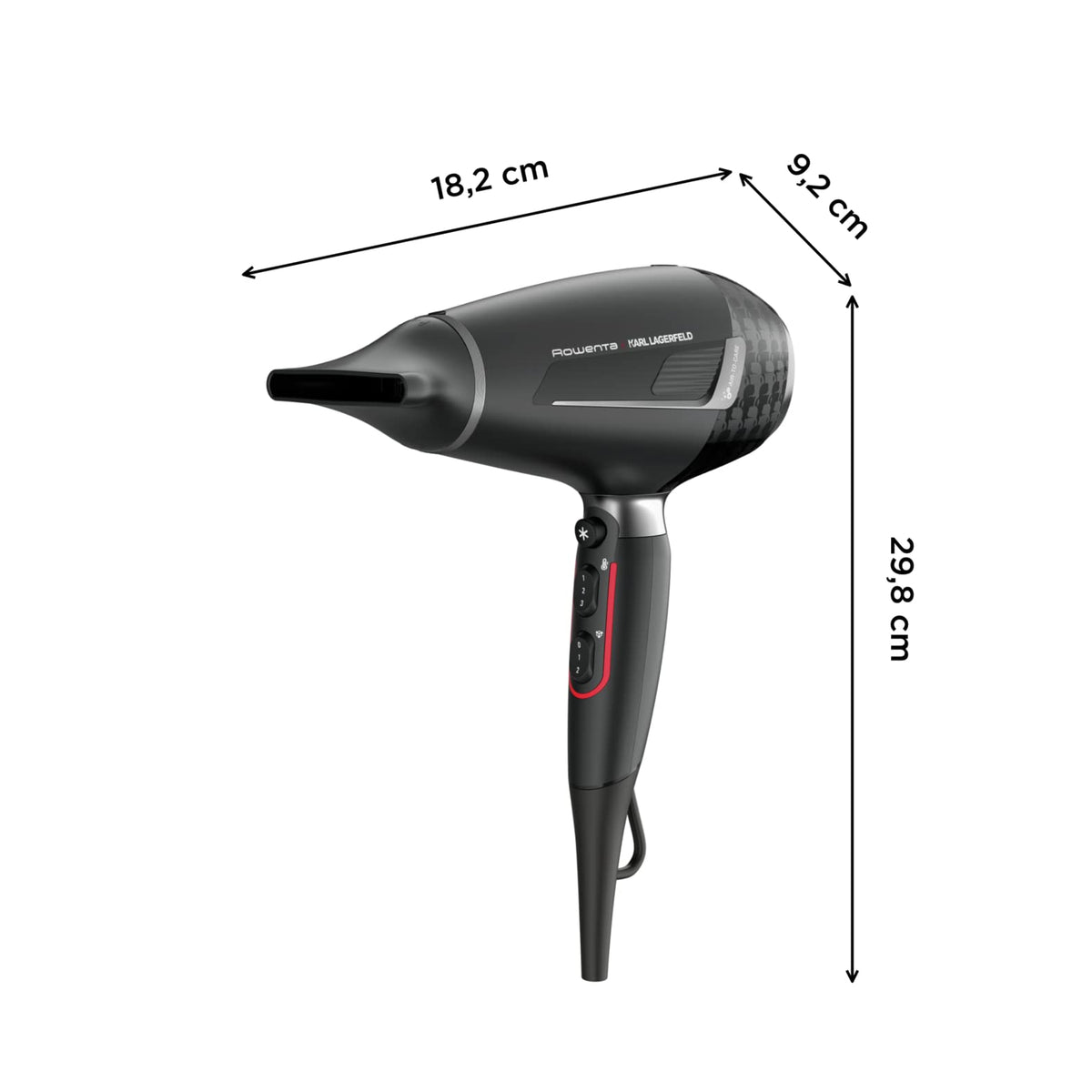 Rowenta x Karl Lagerfeld K/Pro Stylist, uscător de păr, rapid, CV888L
