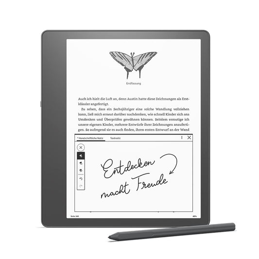 Certified and refurbished Kindle Scribe, the first Kindle with writing functionality, featuring a 10.2-inch Paperwhite display with 300 ppi, comes with a premium stylus | 64 GB - C4A6T4
