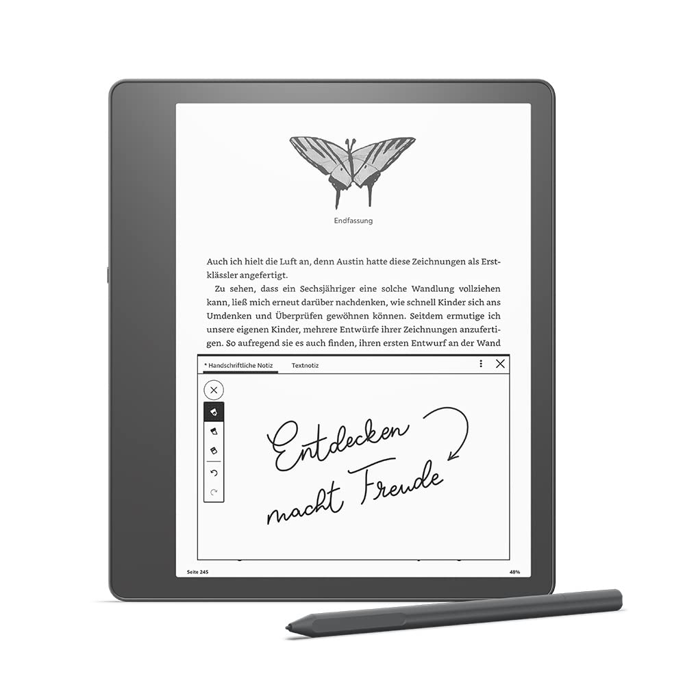 Certified and refurbished Kindle Scribe, the first Kindle with writing functionality, featuring a 10.2-inch Paperwhite display with 300 ppi, comes with a premium stylus | 16 GB - C4A6T4