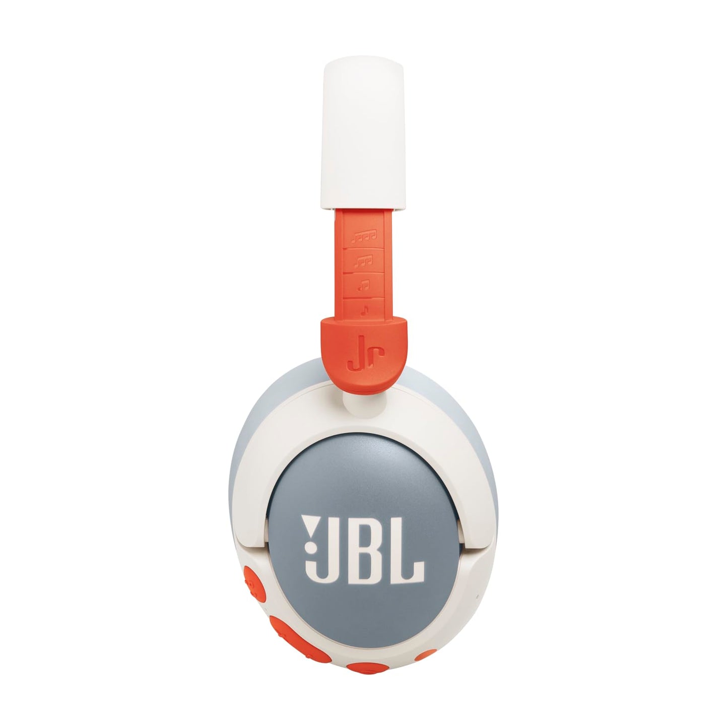JBL Junior 470 NC, wireless over-ear Bluetooth headphones with active noise canceling for children, microphone, 50 h playback, JBL Safe Sound, low volume, simple operation and stickers, white - JBLJR470NCWHT