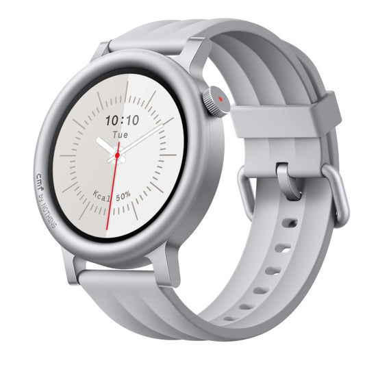 CMF Watch 3 Pro - Smartwatch 1.43" AMOLED, 13-day battery, dual GPS, Bluetooth calls with AI noise cancellation, heart rate & sleep tracking - light gray - D399