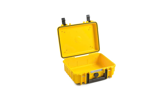 B&W International transport case Outdoor 500 (PP.23) yellow - empty case - waterproof (IP67), dustproof, impact-resistant, extremely robust - 500/Y