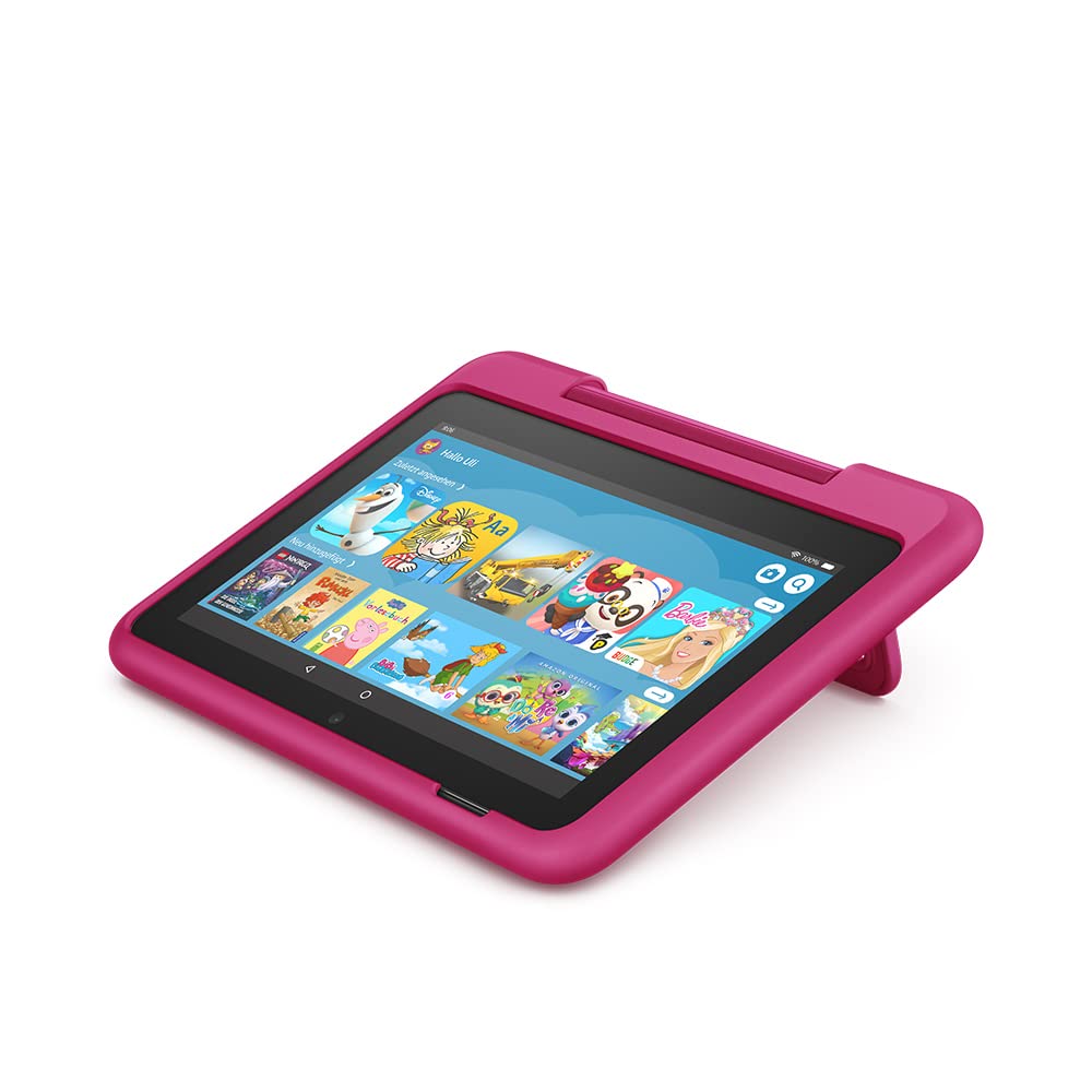 Child-friendly case for the Fire 7 tablet (only compatible with 12th generation, 2022), for ages 6 and up, rainbow design - 53-028174