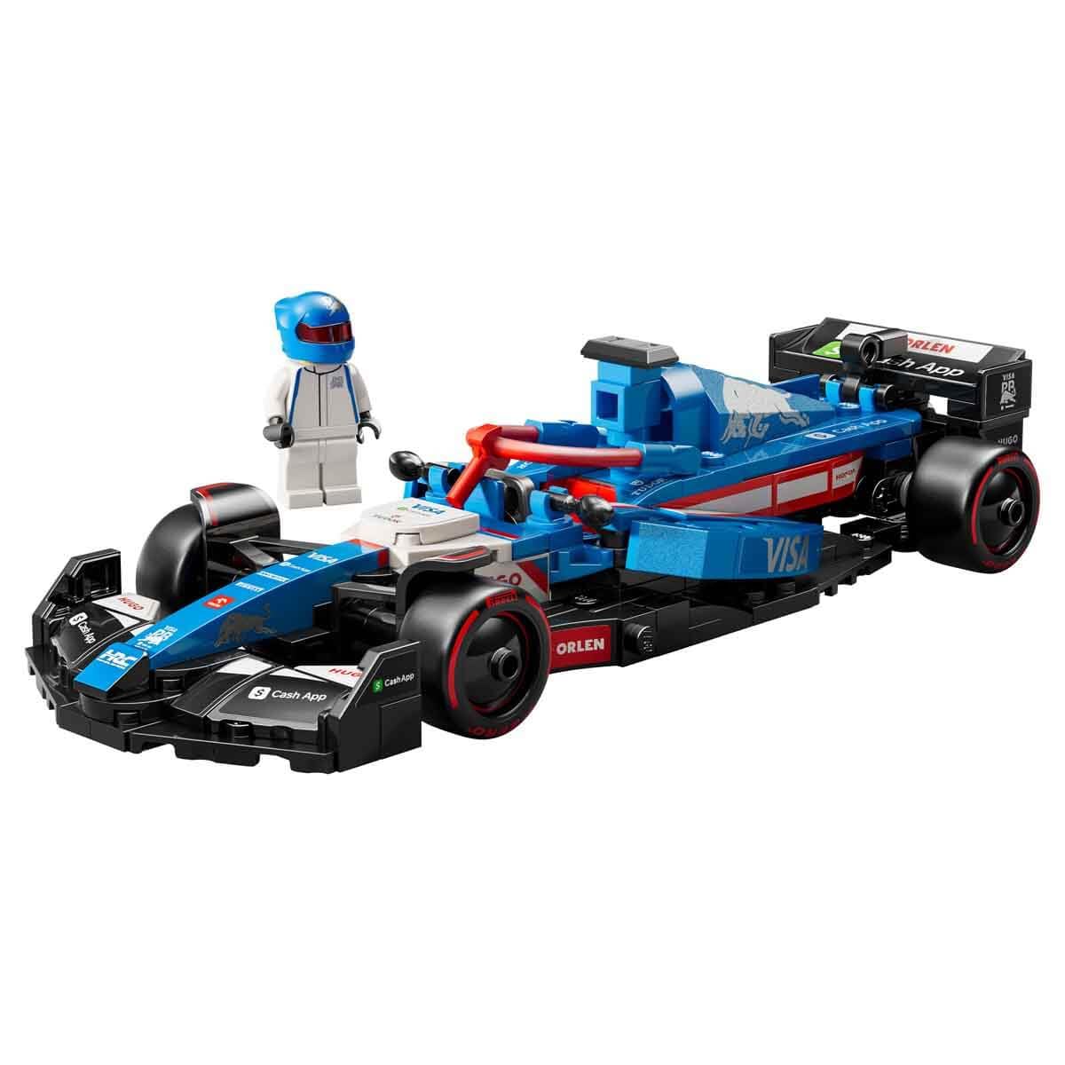 LEGO Speed Champions Visa Cash App RB VCARB 01 F1 racing car - building set with collectible Formula 1 minifigure - buildable model and collector's item - gift for adults and motorsport fans 77246