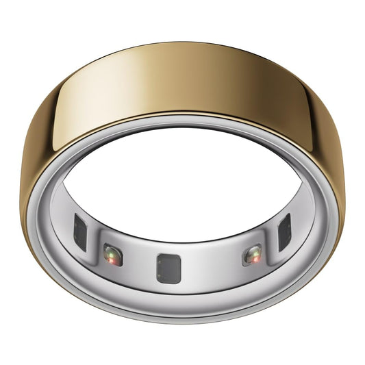 Oura Ring 4 - Gold - Size 9 - Smart Ring - Oura Ring 4 Size Trial Set for Sizing - Wearable for Sleep Tracking - Heart Rate - Fitness Tracker - Up to 8 Days Battery Life - JZ90-54216-09